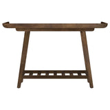 Ornelas 46-inch Console Table with Slatted Shelf Mango Brown - 950415