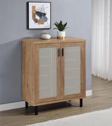 Teller 2-door Shoe Storage Cabinet Natural Oak - 950421
