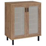 Teller 2-door Shoe Storage Cabinet Natural Oak - 950421