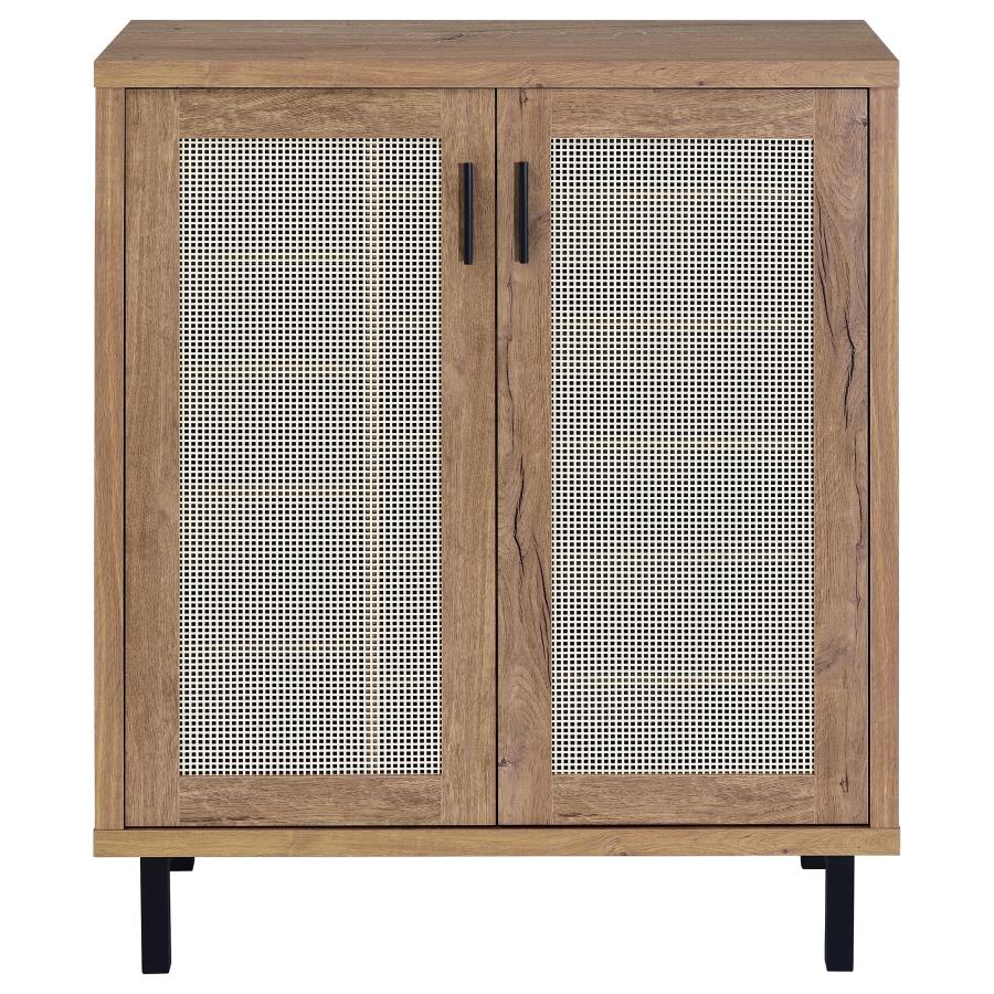 Teller 2-door Shoe Storage Cabinet Natural Oak - 950421
