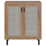Teller 2-door Shoe Storage Cabinet Natural Oak - 950421