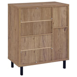 Teller 2-door Shoe Storage Cabinet Natural Oak - 950421