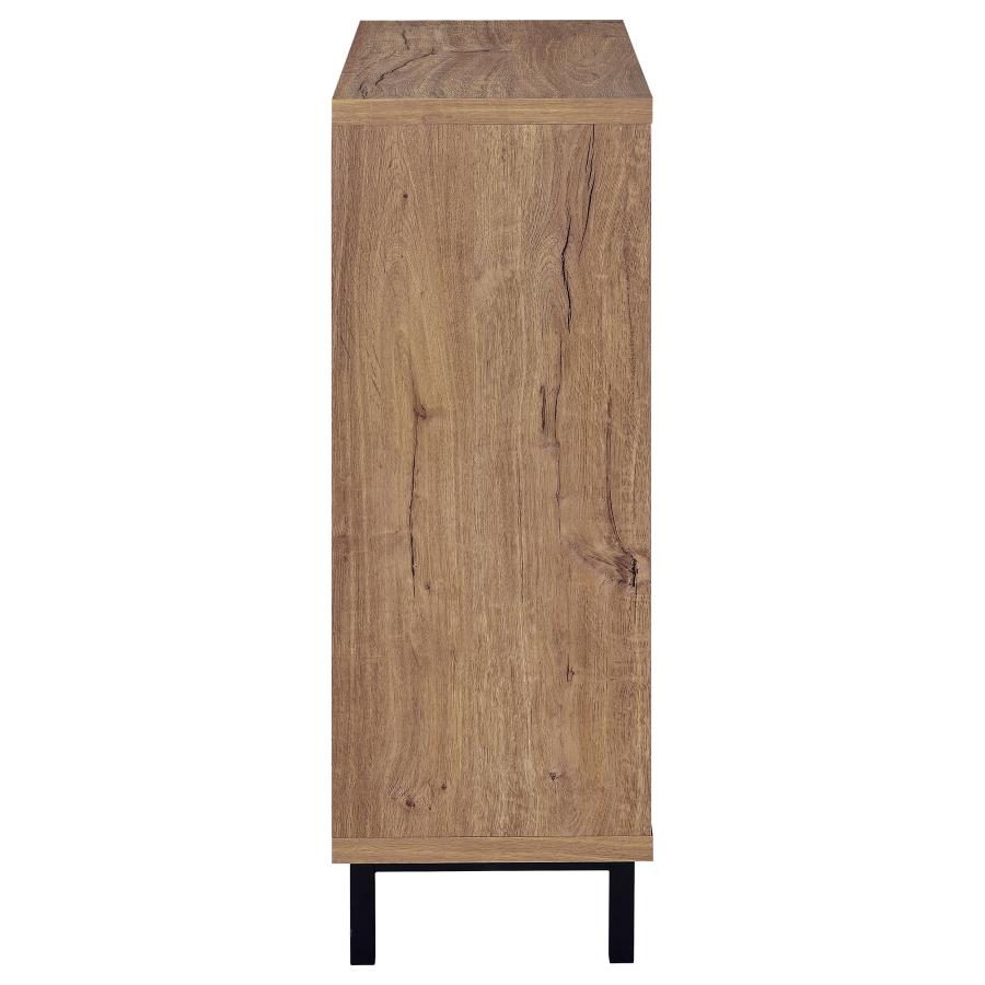 Teller 2-door Shoe Storage Cabinet Natural Oak - 950421