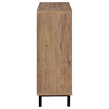 Teller 2-door Shoe Storage Cabinet Natural Oak - 950421