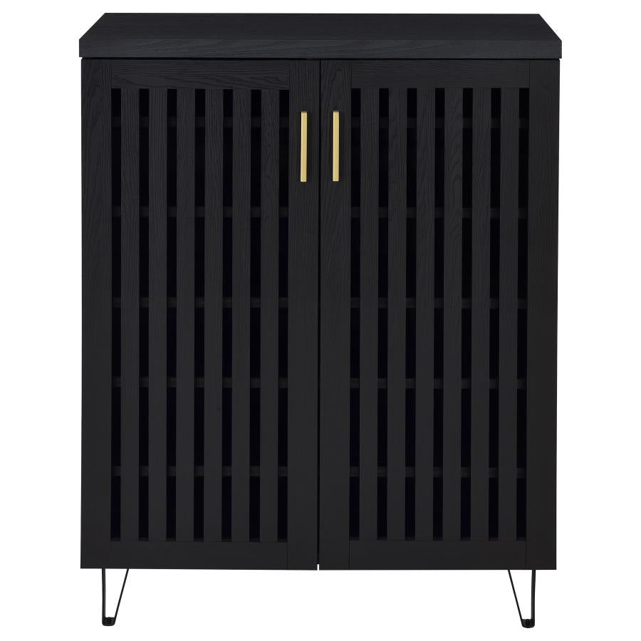Brixton 2-door Entryway Shoe Storage Cabinets Black - 950422