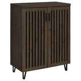 Brixton 2-door Entryway Shoe Storage Cabinets Smoked Oak - 950423
