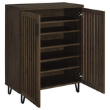 Brixton 2-door Entryway Shoe Storage Cabinets Smoked Oak - 950423