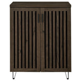 Brixton 2-door Entryway Shoe Storage Cabinets Smoked Oak - 950423