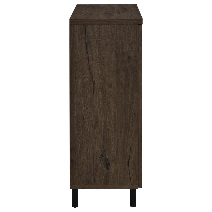 Brixton 2-door Entryway Shoe Storage Cabinets Smoked Oak - 950423