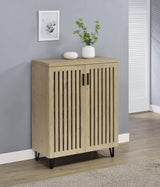Brixton 2-door Entryway Shoe Storage Cabinets White Oak - 950424