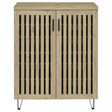 Brixton 2-door Entryway Shoe Storage Cabinets White Oak - 950424