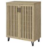 Brixton 2-door Entryway Shoe Storage Cabinets White Oak - 950424
