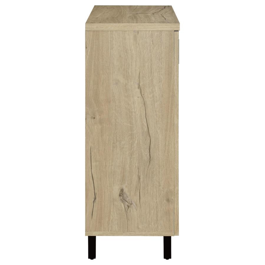 Brixton 2-door Entryway Shoe Storage Cabinets White Oak - 950424