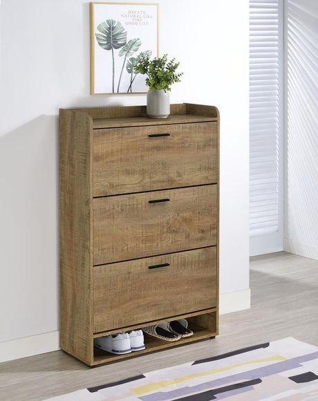 Denia 3-tier Engineered Wood Shoe Cabinet Mango - 950425