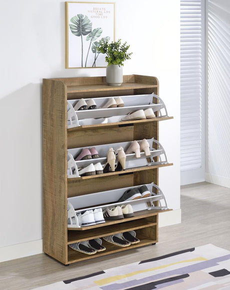 Denia 3-tier Engineered Wood Shoe Cabinet Mango - 950425