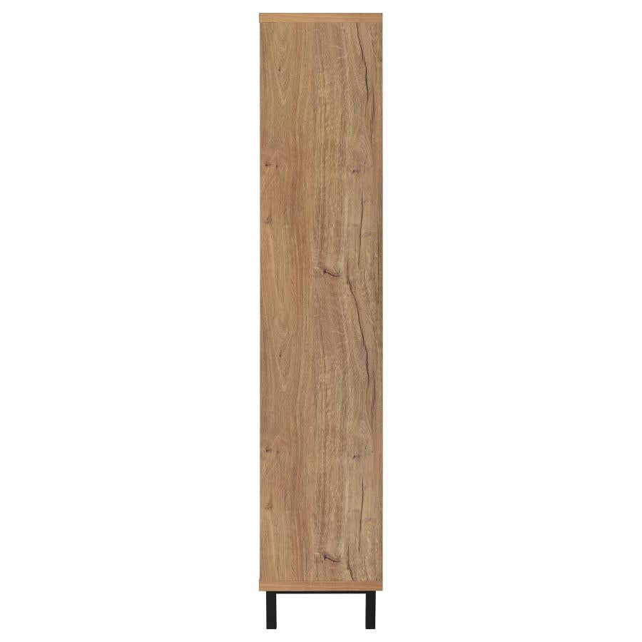 Teller 80-inch 4-door Tall Shoe Storage Cabinet Natural Oak - 950440