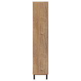 Teller 80-inch 4-door Tall Shoe Storage Cabinet Natural Oak - 950440