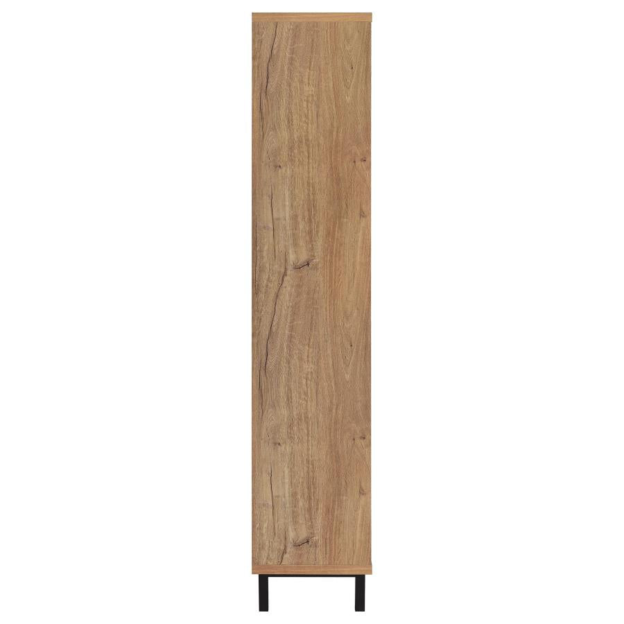 Teller 80-inch 4-door Tall Shoe Storage Cabinet Natural Oak - 950440