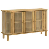 Ervine 3-Door Rope Panel Sideboard Accent Storage Cabinet Natural - 950460