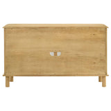 Ervine 3-Door Rope Panel Sideboard Accent Storage Cabinet Natural - 950460