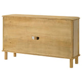 Ervine 3-Door Rope Panel Sideboard Accent Storage Cabinet Natural - 950460