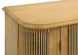 Ervine 3-Door Rope Panel Sideboard Accent Storage Cabinet Natural - 950460