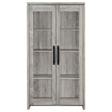 Alejo 2-door Engineered Wood Tall Cabinet Grey Driftwood - 950783