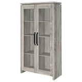 Alejo 2-door Engineered Wood Tall Cabinet Grey Driftwood - 950783