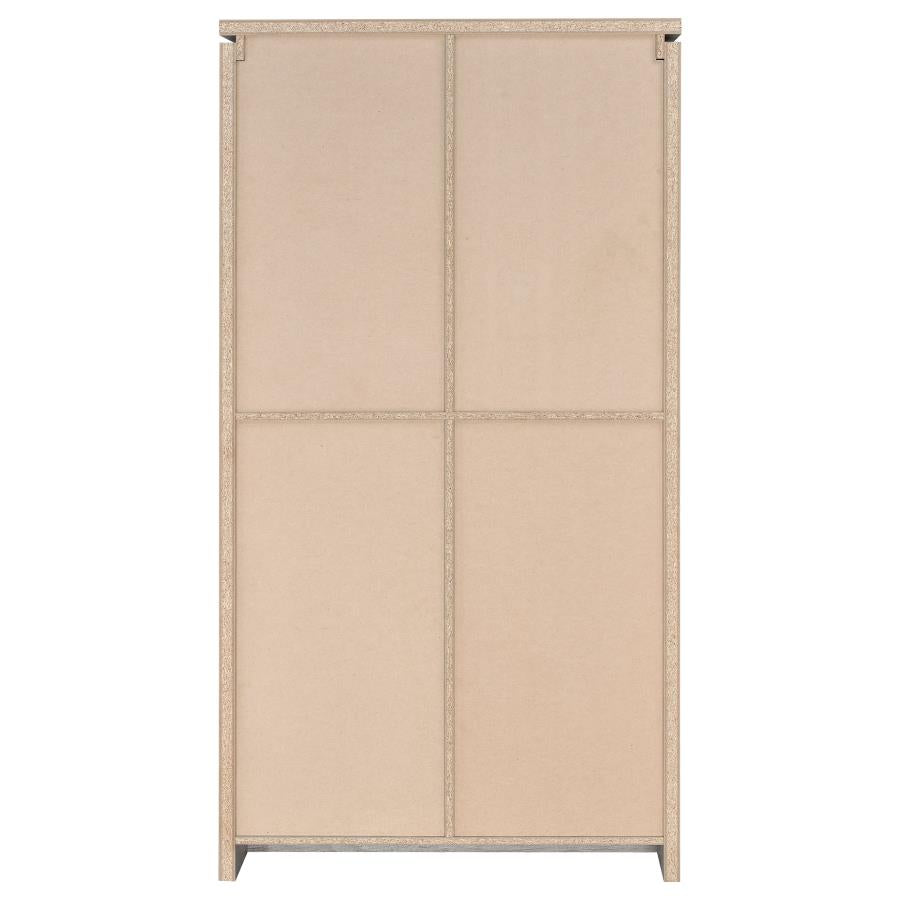 Alejo 2-door Engineered Wood Tall Cabinet Grey Driftwood - 950783