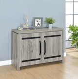 Enoch 2-door Engineered Wood Accent Cabinet Grey Driftwood - 950785