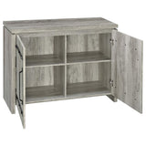 Enoch 2-door Engineered Wood Accent Cabinet Grey Driftwood - 950785