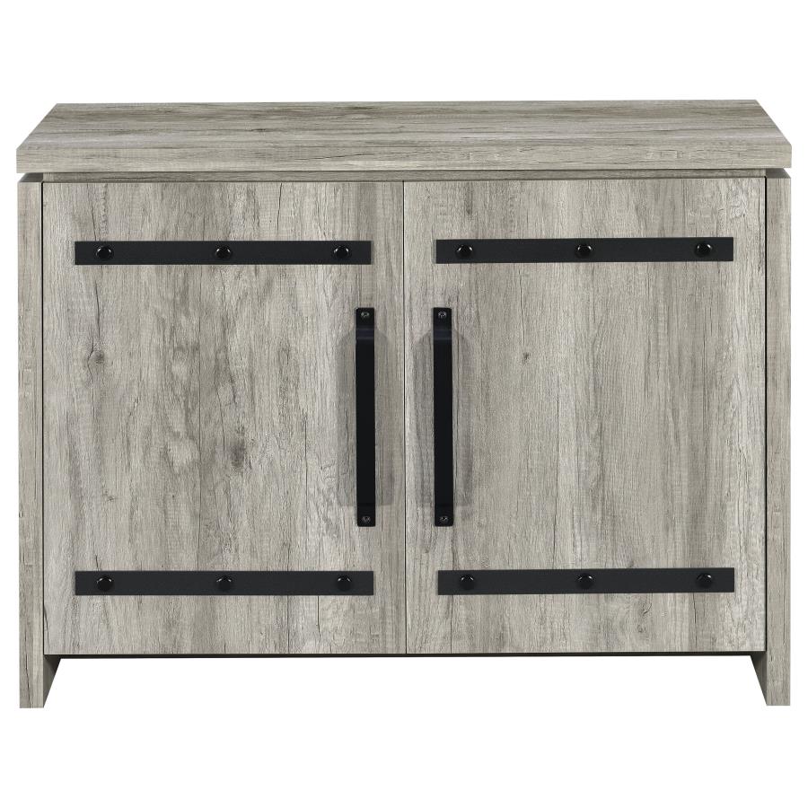 Enoch 2-door Engineered Wood Accent Cabinet Grey Driftwood - 950785