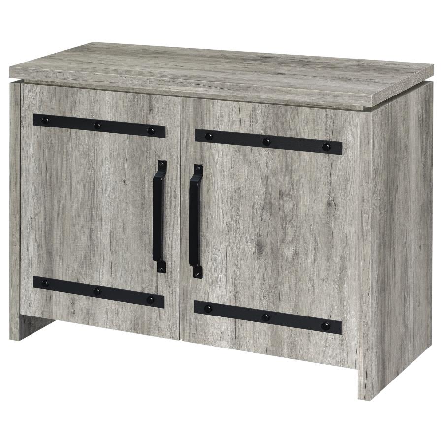 Enoch 2-door Engineered Wood Accent Cabinet Grey Driftwood - 950785