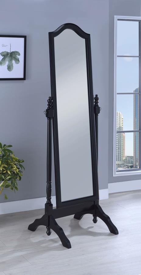 Cabot Wood Adjustable Full Length Cheval Mirror Black - 950801
