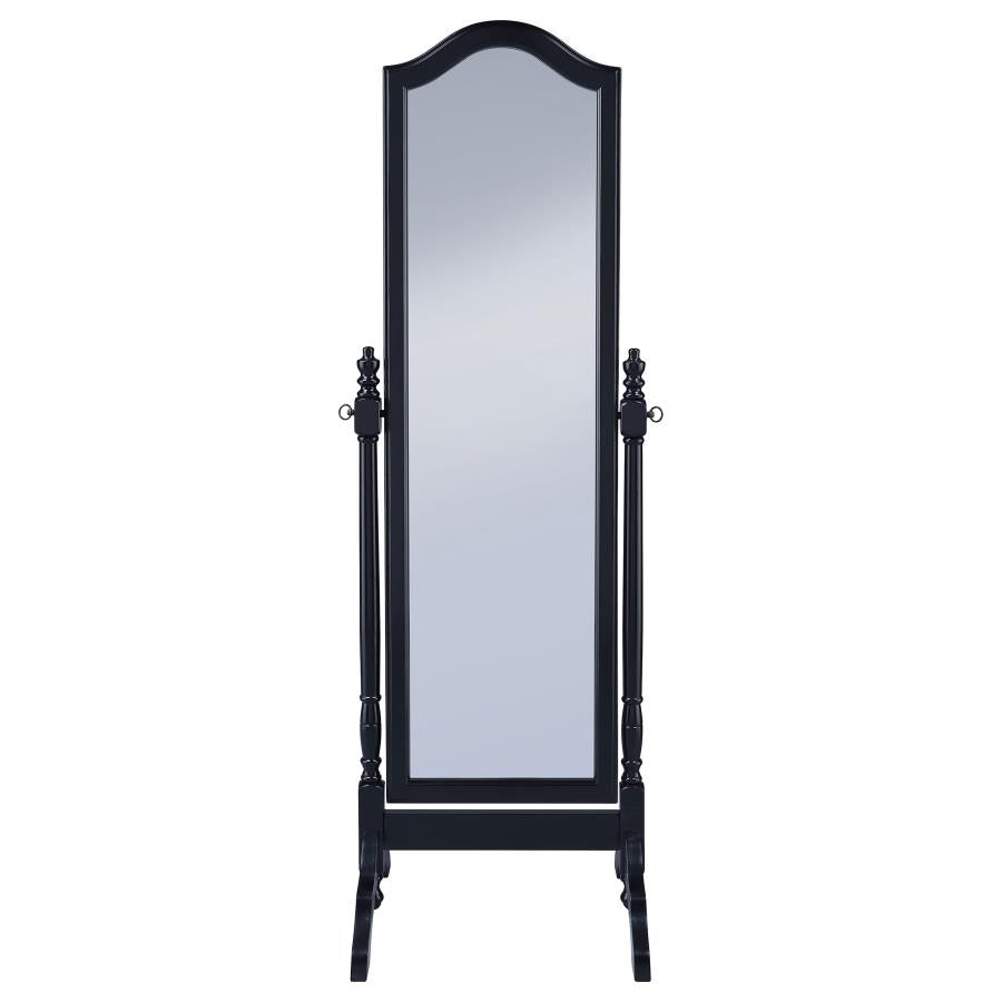 Cabot Wood Adjustable Full Length Cheval Mirror Black - 950801