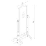 Cabot Wood Adjustable Full Length Cheval Mirror Black - 950801