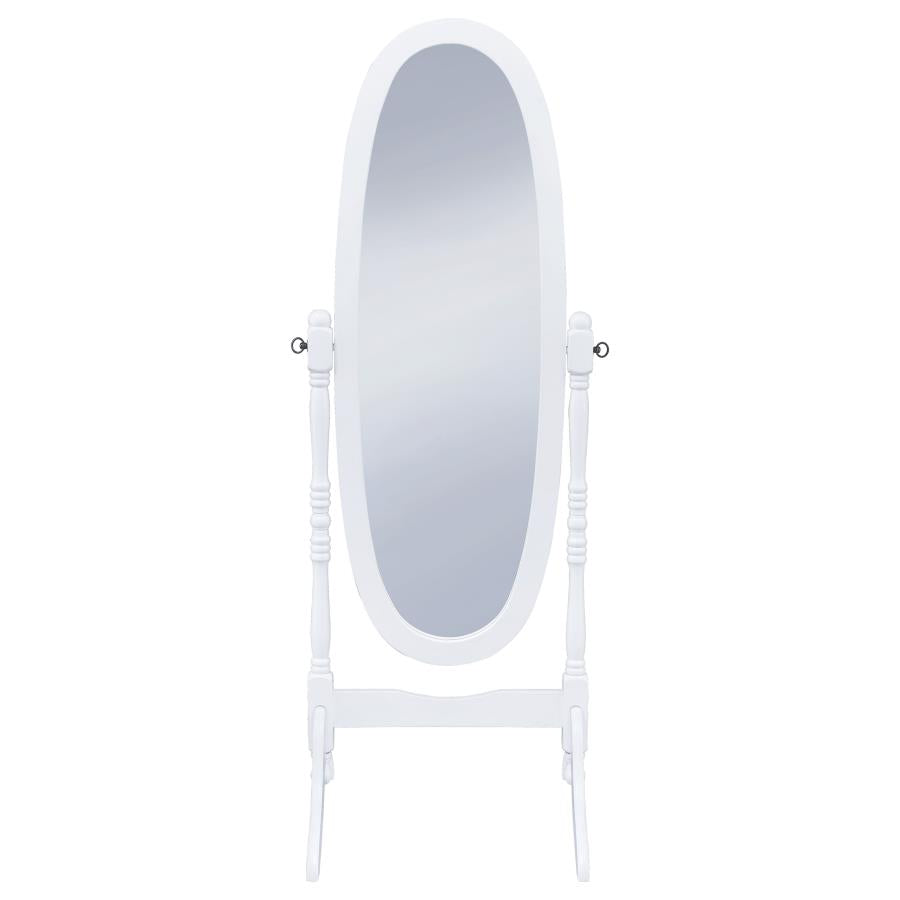 Foyet Wood Adjustable Full Length Cheval Mirror White - 950802