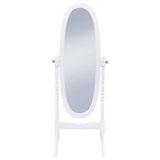 Foyet Wood Adjustable Full Length Cheval Mirror White - 950802