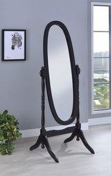 Foyet Wood Adjustable Full Length Cheval Mirror Black - 950803