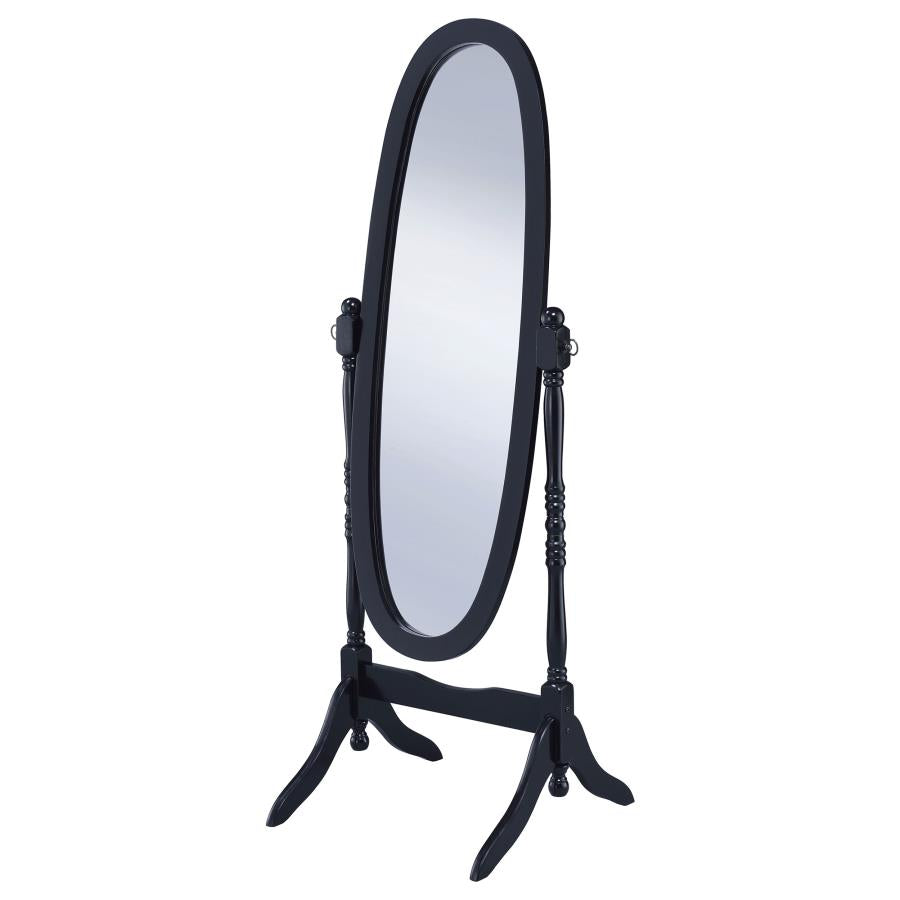 Foyet Wood Adjustable Full Length Cheval Mirror Black - 950803