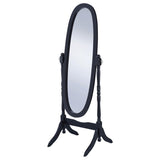 Foyet Wood Adjustable Full Length Cheval Mirror Black - 950803