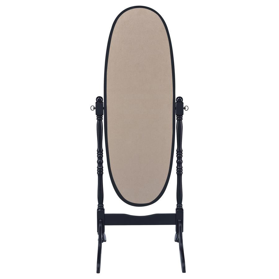 Foyet Wood Adjustable Full Length Cheval Mirror Black - 950803