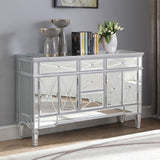 Duchess 5-drawer Mirrored Storage Accent Cabinet Silver - 950849