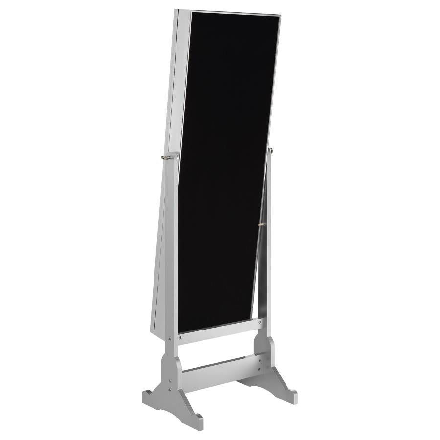 Moore Cheval Mirror with Jewelry Storage Silver - 951017