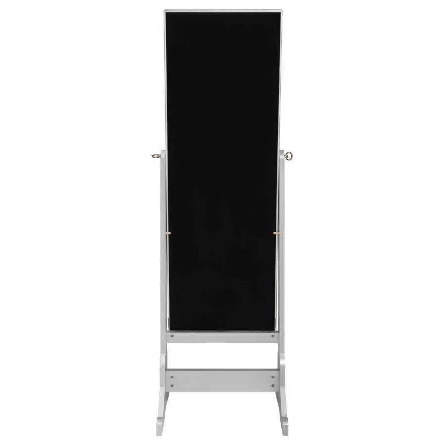 Moore Cheval Mirror with Jewelry Storage Silver - 951017