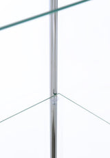Bellatrix 4-shelf Clear Glass Curio Cabinet White - 951072