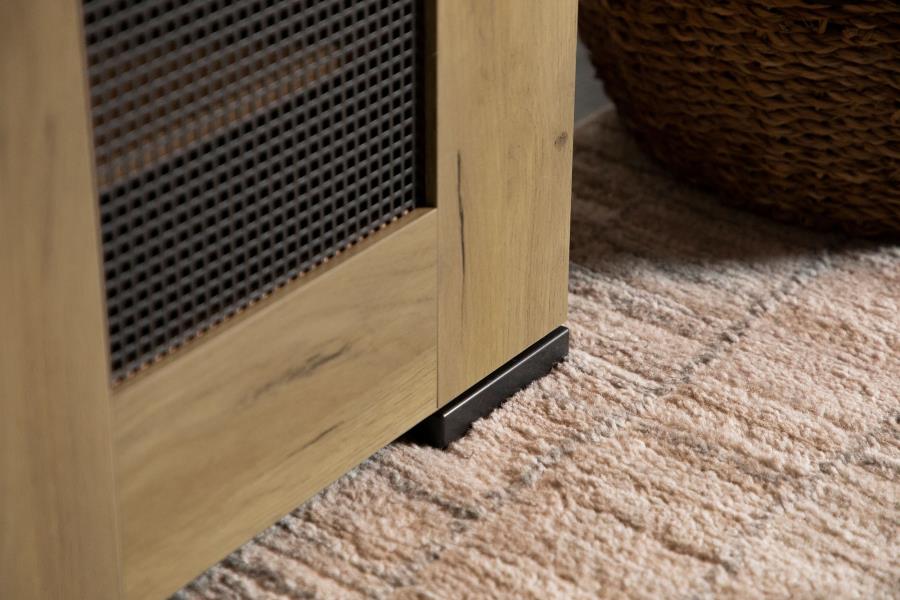 Bristol 6-shelf Engineered Wood Shoe Cabinet Golden Oak - 951107