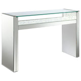 Edna Mirrored Console Table LED Lighting Silver - 951766