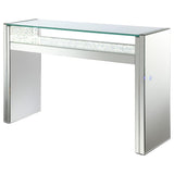 Edna Mirrored Console Table LED Lighting Silver - 951766