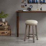 Swivel Counter Stool - Cream / Reclaimed Gray